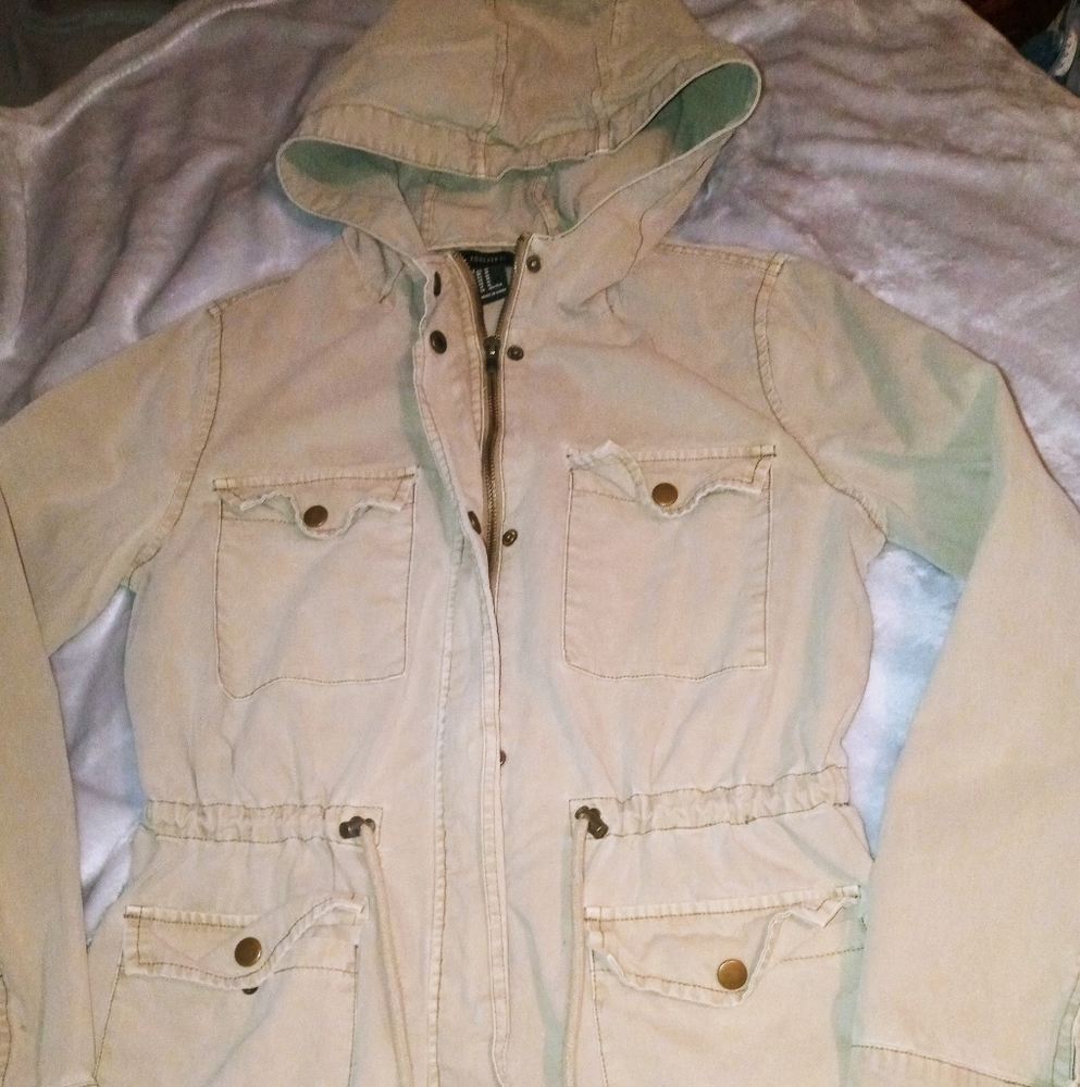 Like New Forever21 Khaki Utility Jacket